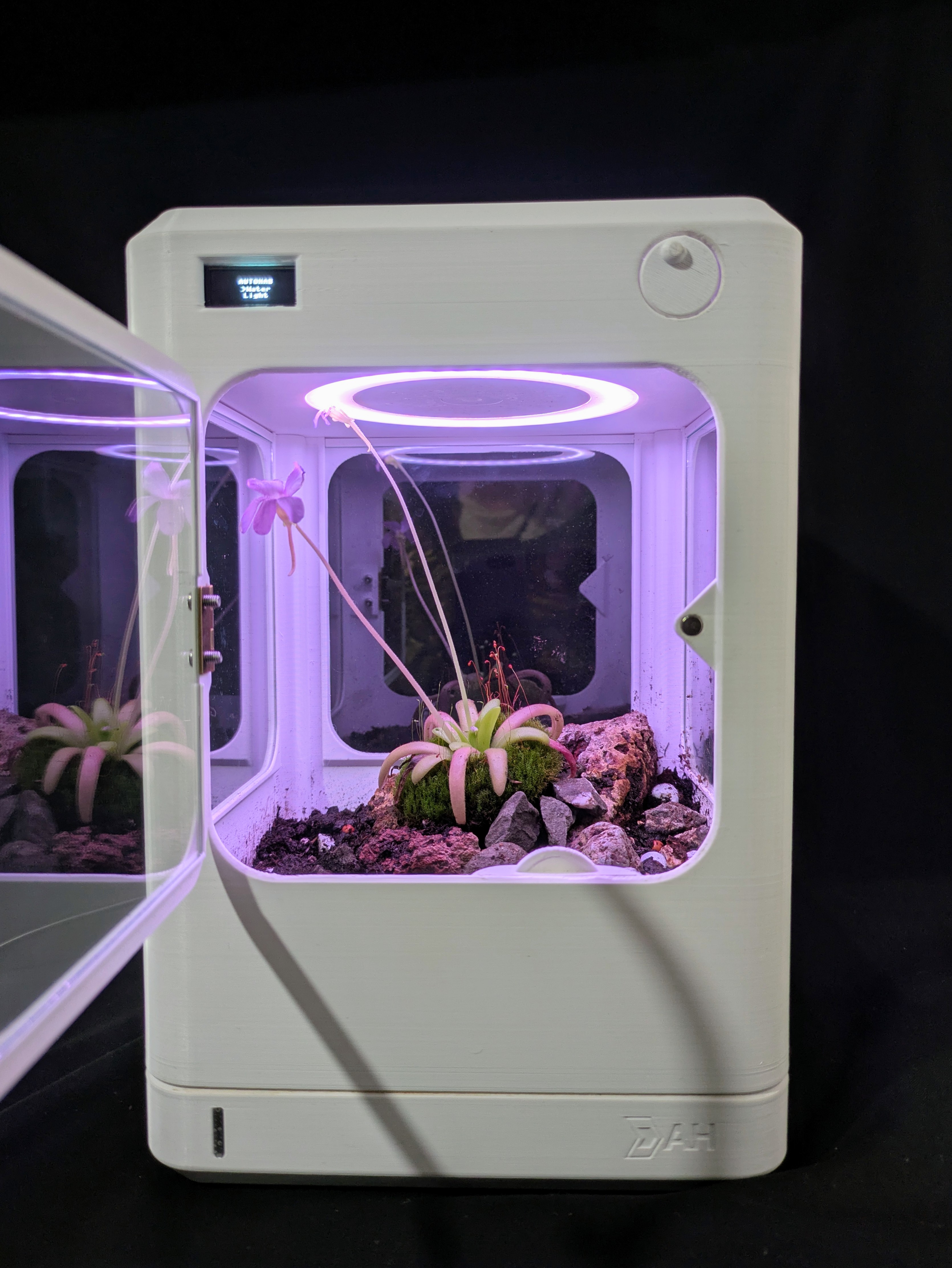 AutoHab interior with carnivorous plant